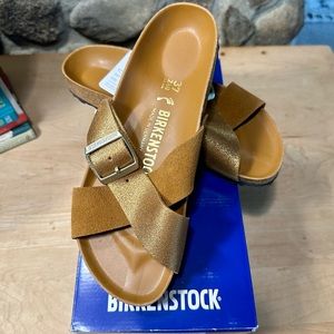 Birkenstock Siena Exquisite size 37 color Allover Mink NIB